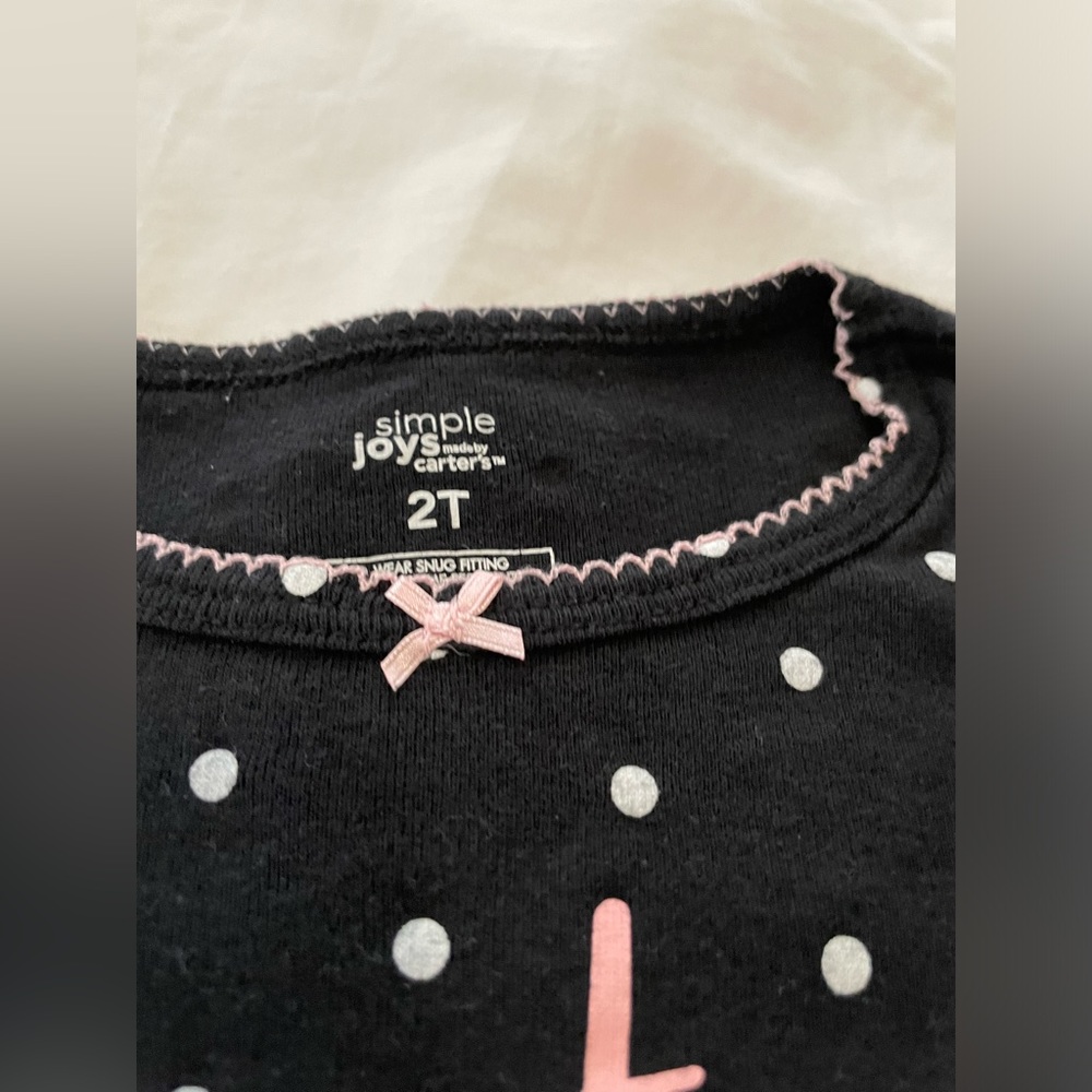 CARTERS 💤 JUST FIVE MORE MINUTES - pajama set in size 2T! SIMPLY JOY x Carters - Picture 5 of 10